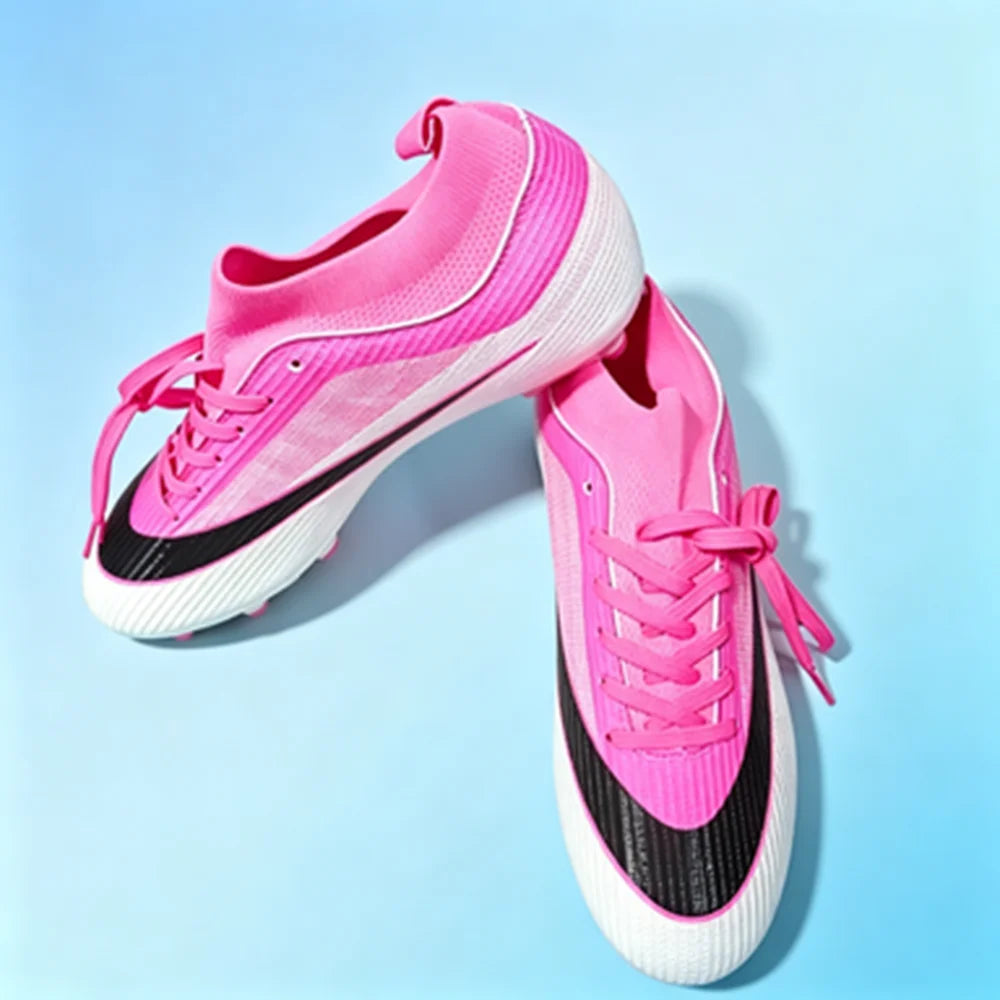 Men AG FG Football Cleats Soft PU Upper Reinforced Stud Structure For Adult Outdoor Lawn Football Match And Training