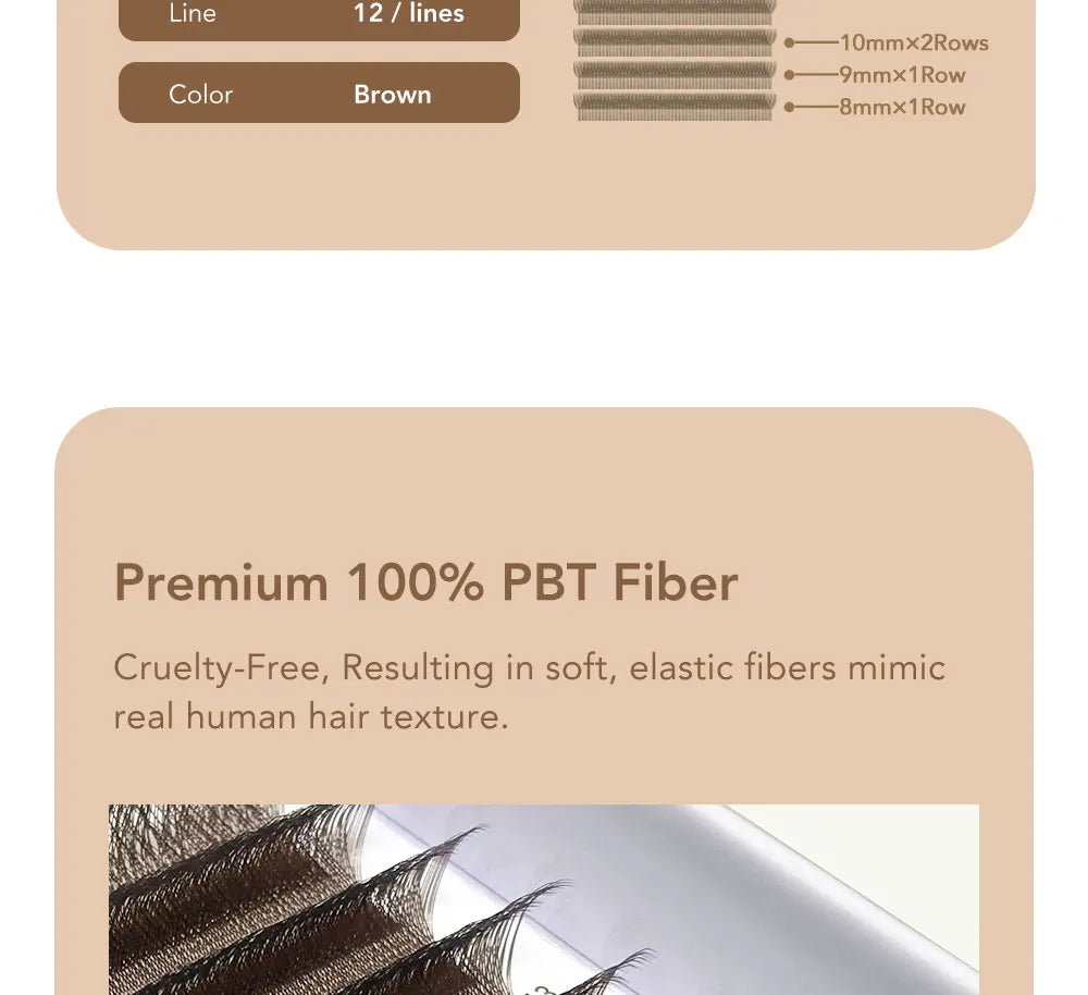 DIYDAY Dark Brown 3D 4D 5D Eyelashes W Shaped Premade Fan Lashes Easy Apply Thick Crisscross False Mink Eyelash Extension
