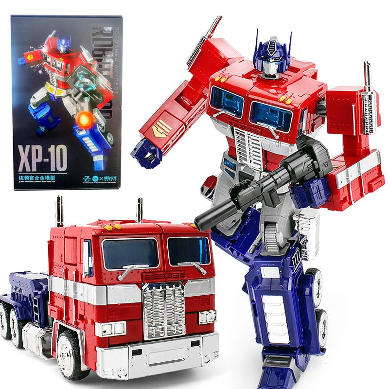 Transforming Action Figure 32cm Optimu Prim XP10 Commander Transformation Robot Toy Alloy Car Children's Toy Gift