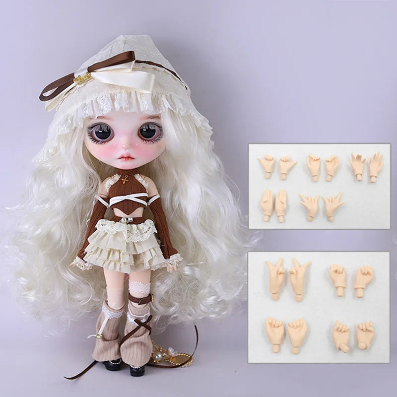 ICY DBS Blyth 1/6 Doll Hand Painted Set Forest Fairytale Frosted Face Doll SD BJD