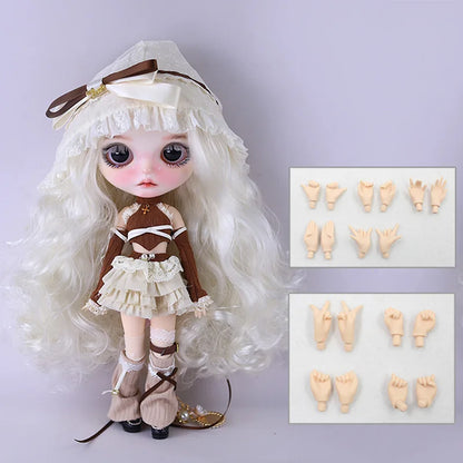 ICY DBS Blyth 1/6 Doll Hand Painted Set Forest Fairytale Frosted Face Doll SD BJD