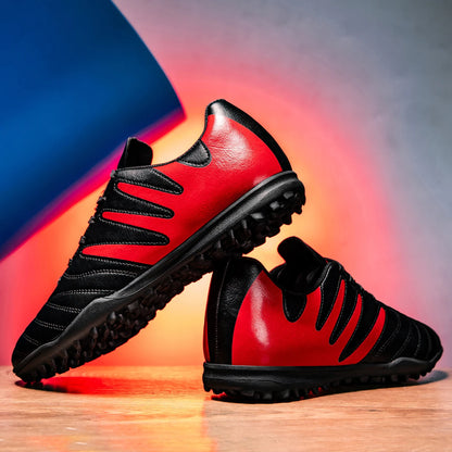 Breathable TF Turf Soccer Cleats Non-Slip Wear-Resistant Strong Grip Ankle Support Stable Lightweight Flexible
