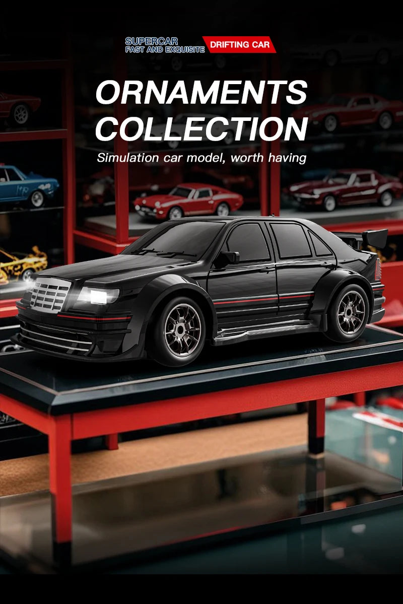 ZWN KF30 1:43 4WD Drift Racing RC Car With Gyroscope Speed Real Lighting and Damping High Speed Remote Control Cars For Kids Toy