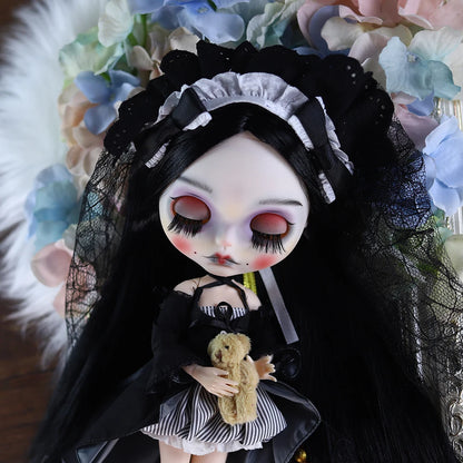 ICY DBS Blyth 1/6 Doll Hand drawn Set Zombie Set Long Eyelash Sleeping Eye Doll Set SD