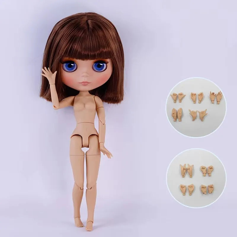 ICY DBS Blyth Doll Tan Skin Matte Face With Eyebrows Special Price 1/6 BJD JOINT body Neo Anime