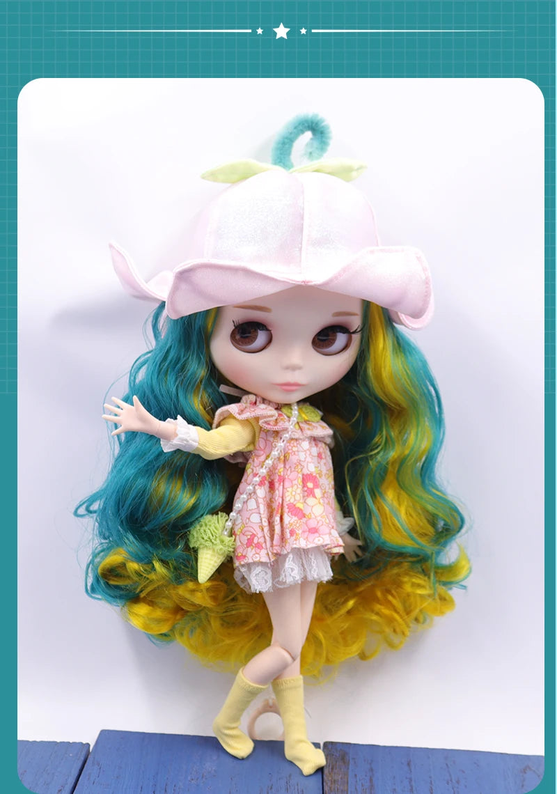 ICY DBS Blyth doll White Skin Glossy face Matte face Joint body with hand set A&B 1/6 bjd suitable diy makeup Special price