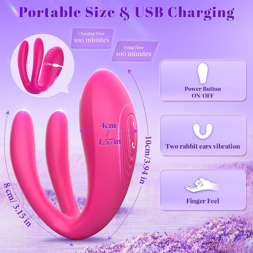 App Wireless Remote Control Wearable Vibrators G Spot Triple Vagina Clitoral Stimulator Dildo Sexual Pleasure Tools for Women