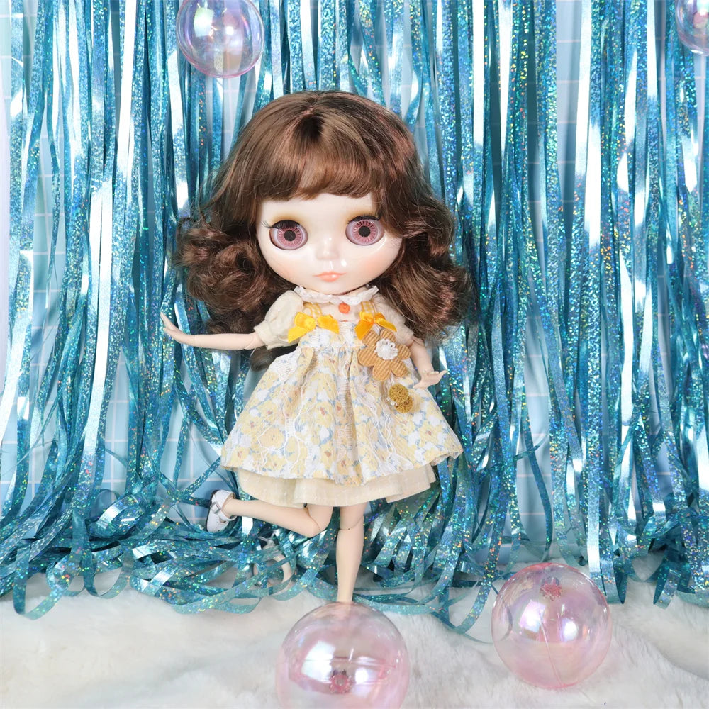 ICY DBS Blyth doll White Skin Glossy face Matte face Joint body with hand set A&B 1/6 bjd suitable diy makeup Special price