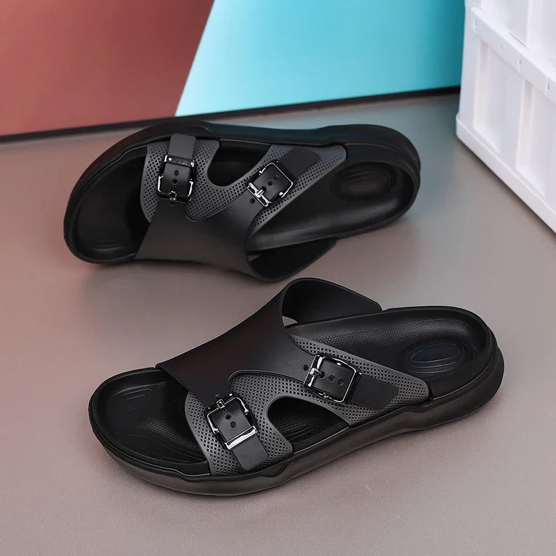 Summer Men Casual Sandals Outdoor Climbing Classic Roman Leather Beach Comfortable Trekking Hiking Fishing Fashion Slippers