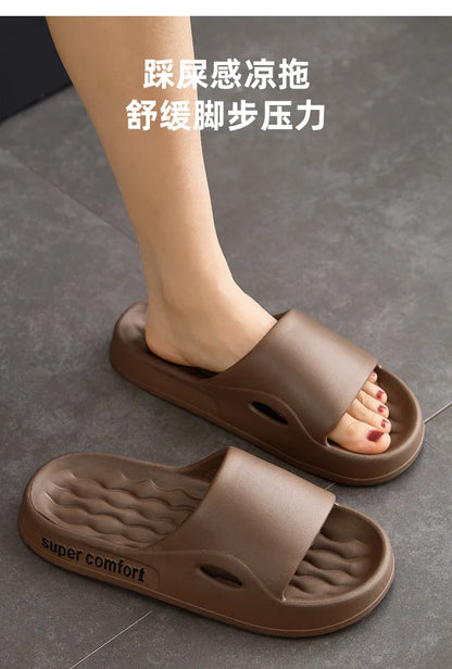 Fashion Men's Summer Ligtweight EVA Indoor Home Sandals Slippers Shoes Men Slippers Outdoor Students Women Comfortable Slides