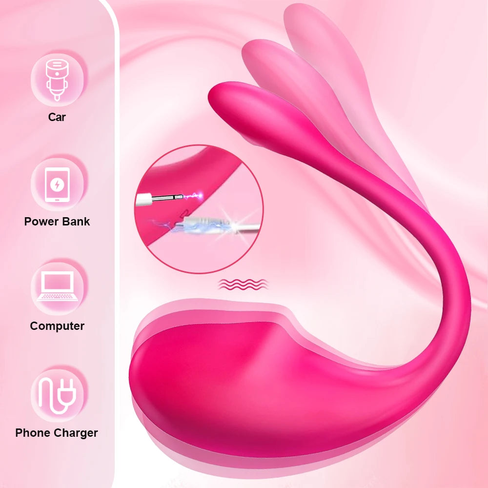 Wireless Bluetooth G Spot Vibrator for Women Dildo APP Remote Control Wear Clit Vibrating Egg Female Panties Sex Toys for Adults