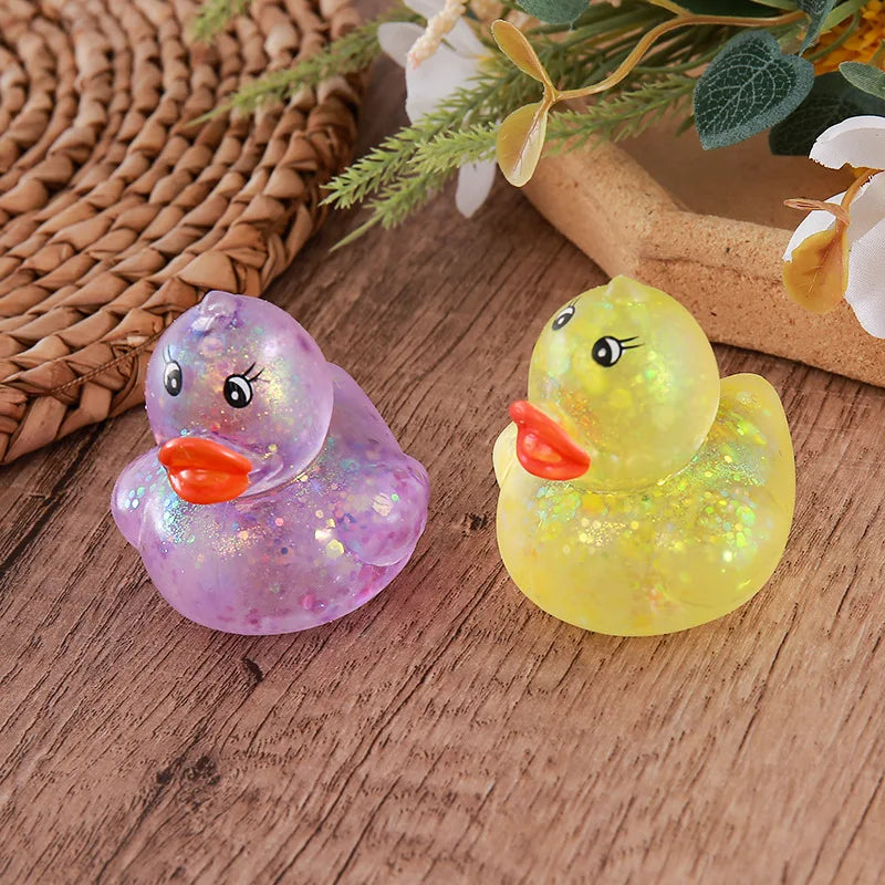 Squishy Maltose Aurora Duck Squeeze Toy Soft Cute Animal Stress Relief Decompression Stretch Toy Kawaii Duck Stress Relief Toy
