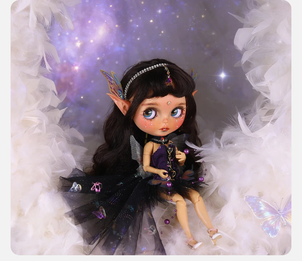 ICY DBS Blyth 1/6 Doll Hand drawn Elf Hand drawn Doll Set Including Elf Ears SD