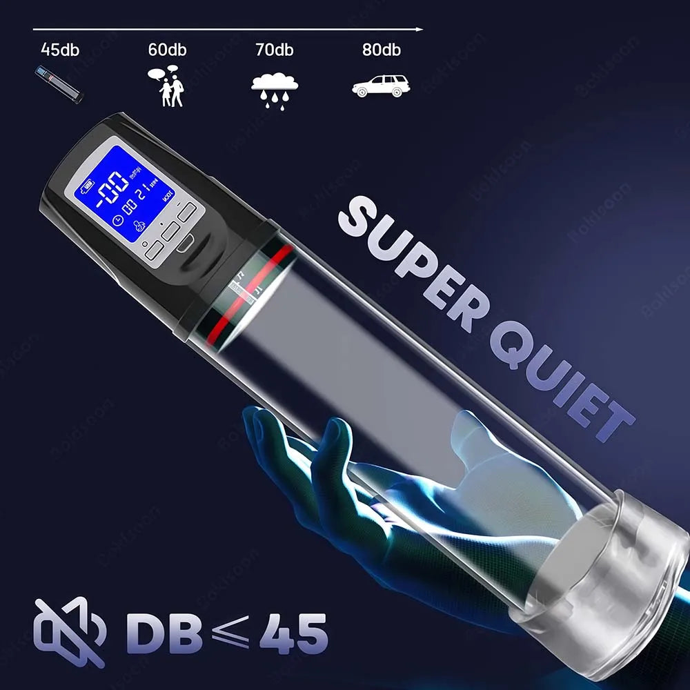 Automatic Electric Penis Pump Male Vacuum Suction Massager Delay Enlargement Glans Blowjob Masturbation Adult Sex Toys for Men