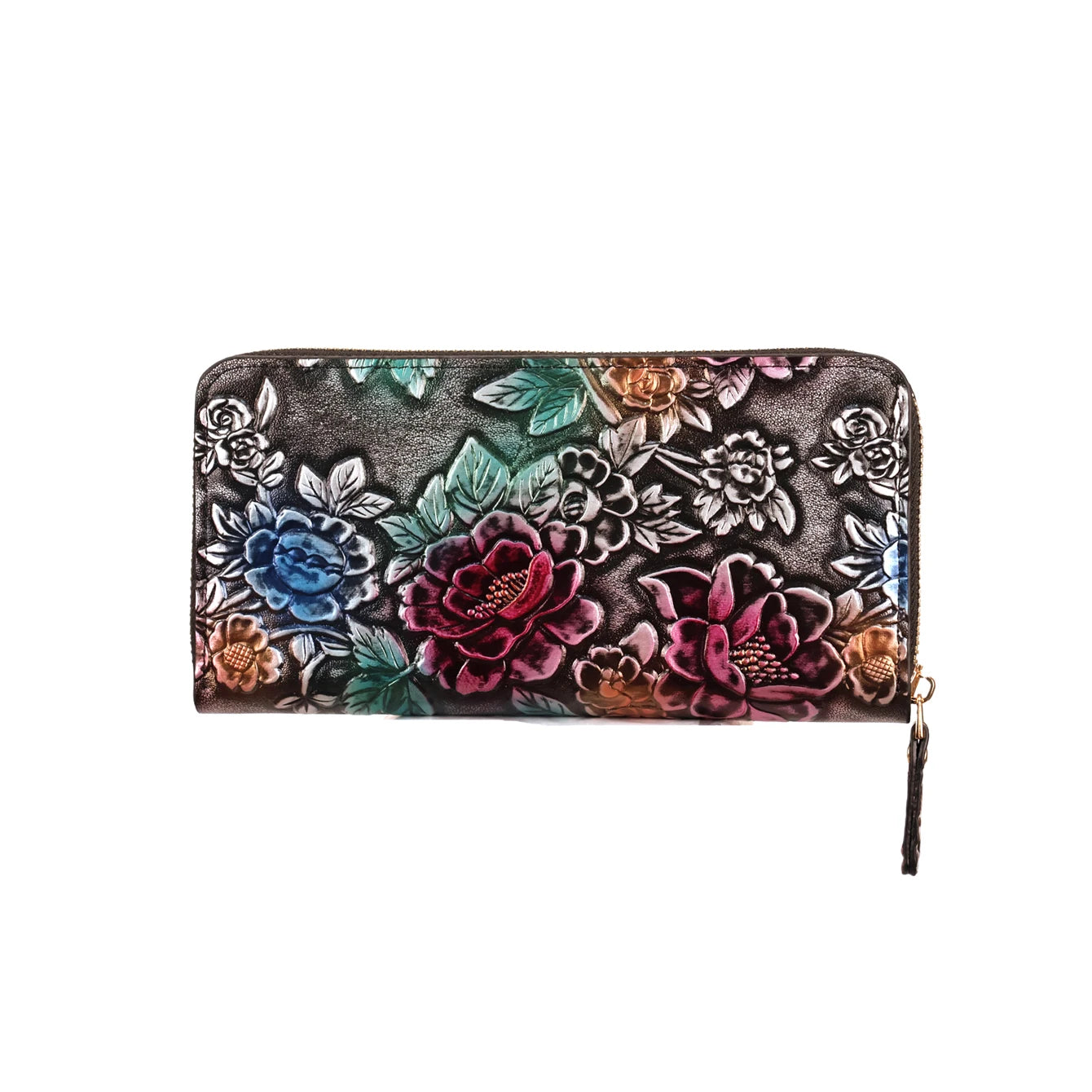 Women's Floral PU Leather Long Wallet – Large Capacity Card Holder & Coin Purse, 8 Styles