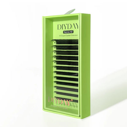 DIYDAY Narrow 3d 4d 5d Eyelash Extension V-Shaped Volume Fans W Shape Eyelashes BASF Natural Dense Faux Mink Lashes