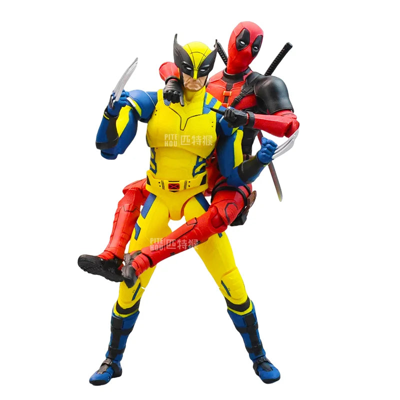 ZD Toys Deadpool & Wolverine Action Figure Deadpool 3 Movie Figure Toy Deadpool & Friend Collection Mode Statue Christmas Toys