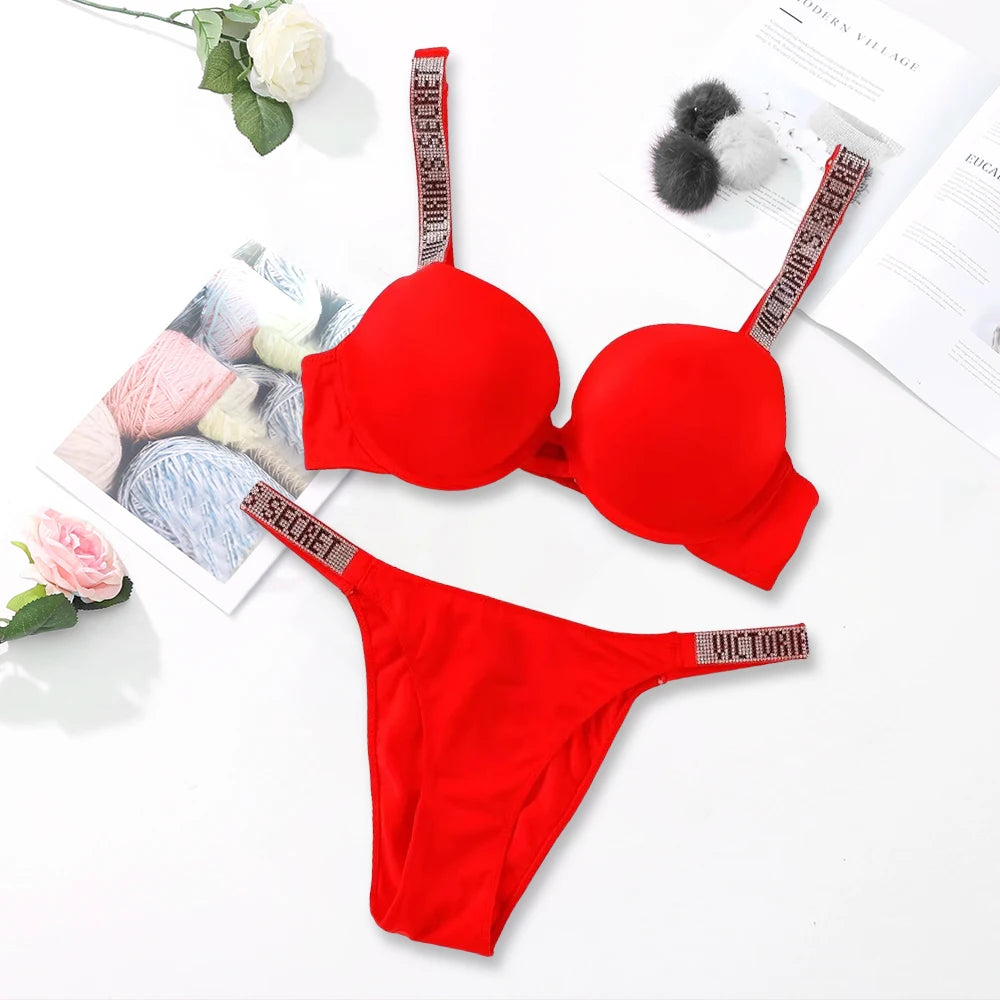 Women's Seamless Underwire Bra & Panty Set