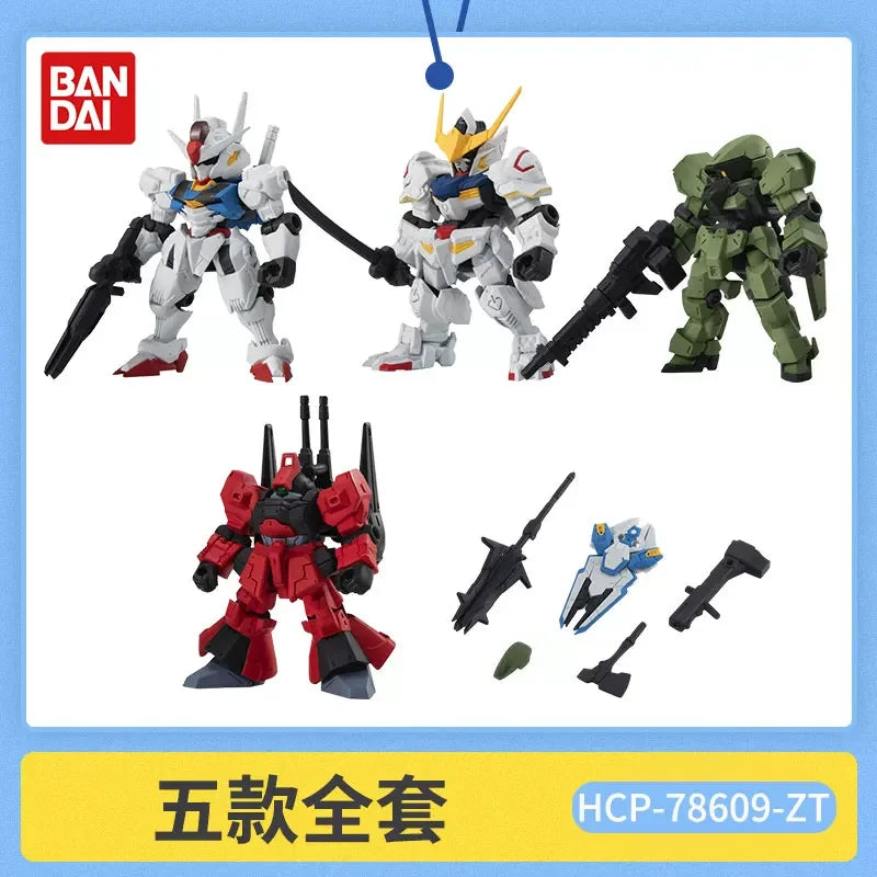 Bandai Gashapon Mobile Suit Ensemble (MSE) Gundam RX-78-2 Strike Hi-Nu Wing Astray ZZ Barbatos Assemble Model Kit Toy