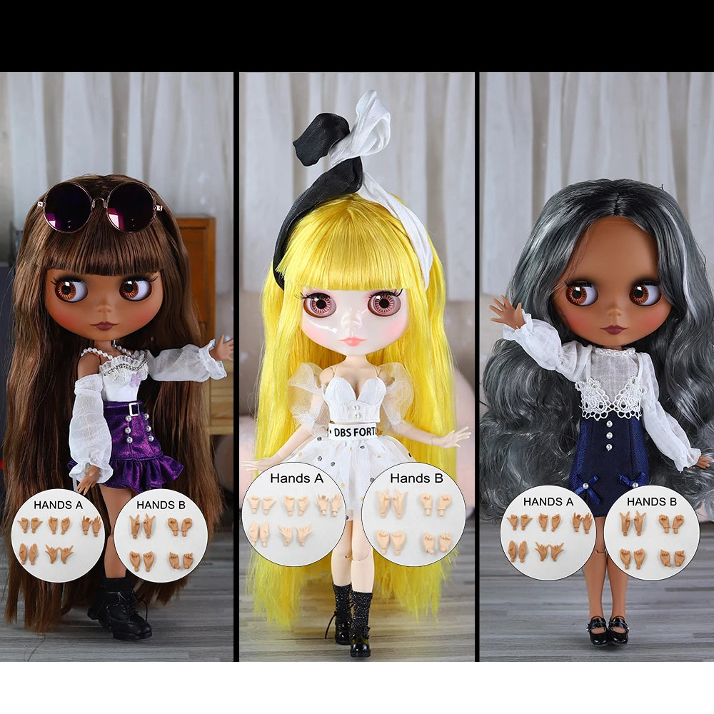 ICY DBS Blyth Doll 1/6 BJD Toy  Joint Body Set for Special Sale Random Eyes 30cm Anime Girl Gift