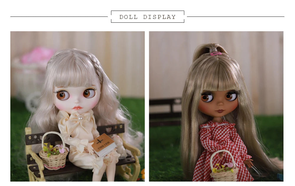 ICY DBS Blyth doll bjd joint body white black skin temperament skirt casual sports skirt 1/6 toy 30 cm girl gift anime SD