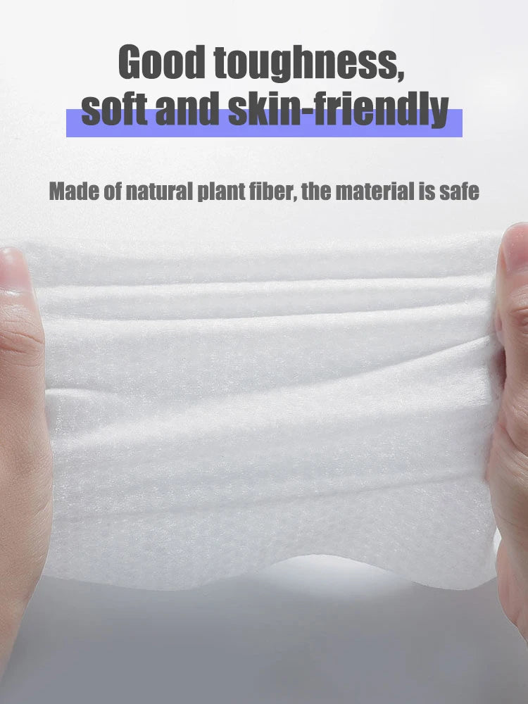 1/2/3 Pack Thickened Disposable Face Towel, Pearl Cotton, Wet And Dry, Travel, Cleansing, Makeup Remover, Extractor Face Towel