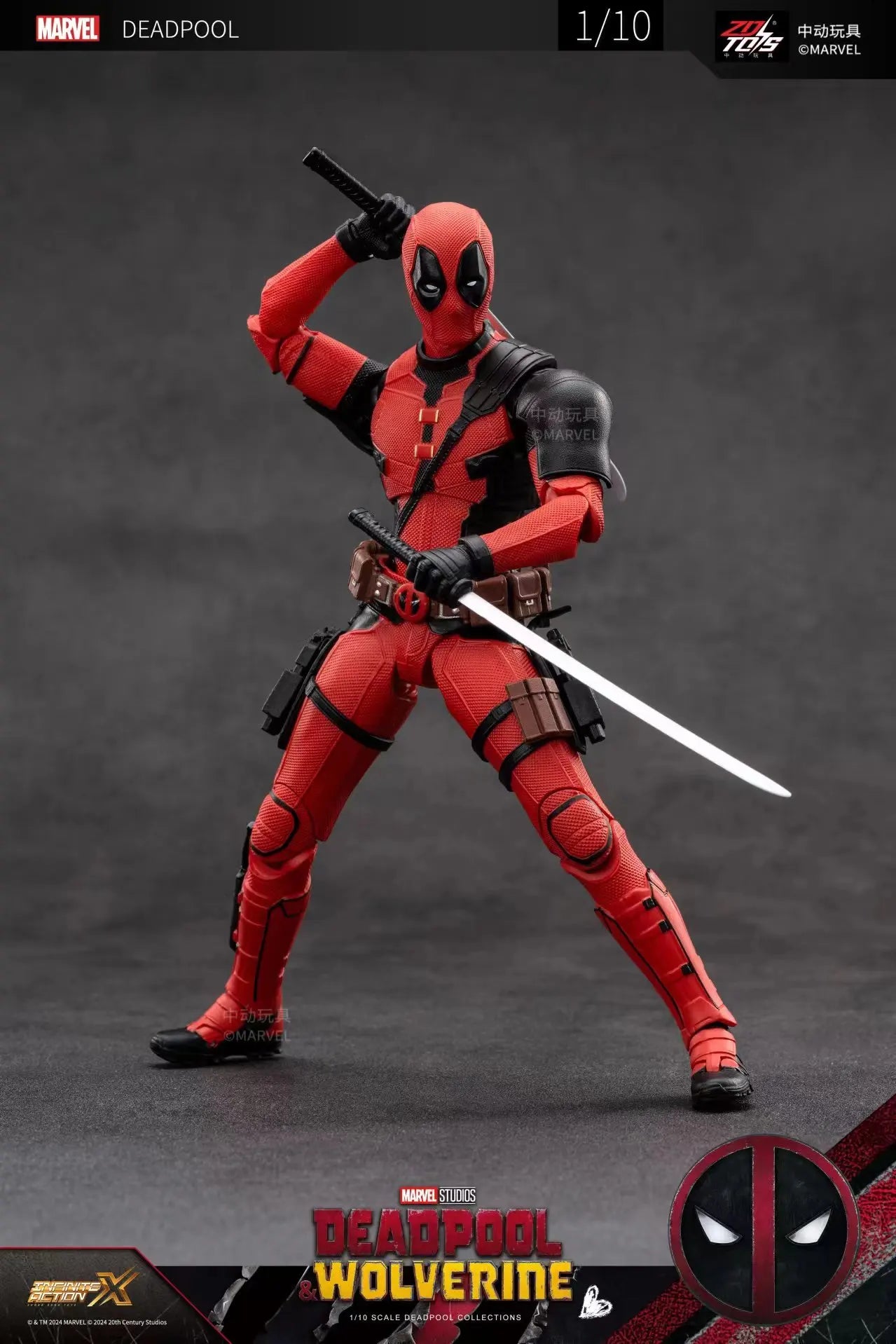 ZD Toys Deadpool & Wolverine Action figures Deadpool Boxed Wolverine  Collection Adult Action Figures Kids Toy