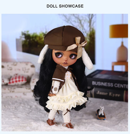 ICY DBS Blyth 1/6  Hand-Painted Doll Set Black Skin Girl Gift SD