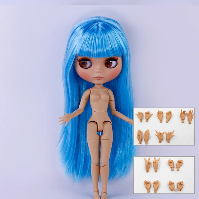ICY DBS Blyth Doll BJD Joint Body tan Skin Matte Face New face Set Doll 1/6 30cm Gift Anime SD