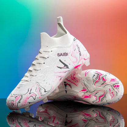 Professional Breathable Football Shoes FG Long Nail Sports Shoes, Wear-Resistant and Anti Slip, Are Essential for Fans