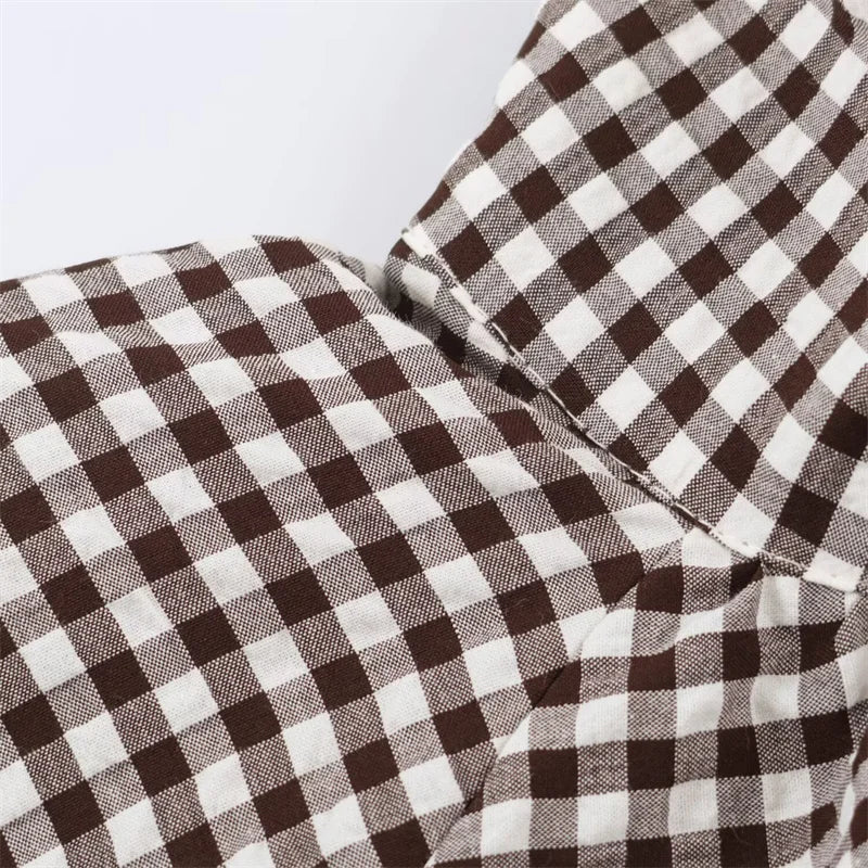 Guobioziy Women's Jacket 2026 Autumn New Plaid Long-Sleeve Drawstring Loose Jacket Parka Casual Fashion Versatile
