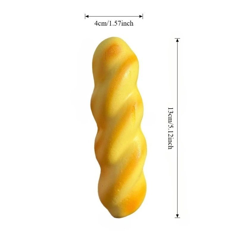 Wet Soft Twisted Dough Sensory Fidgets Toys Squishy Simulated Bread Squeeze Toy for Adults Hand Exercise Squeeze Gifts