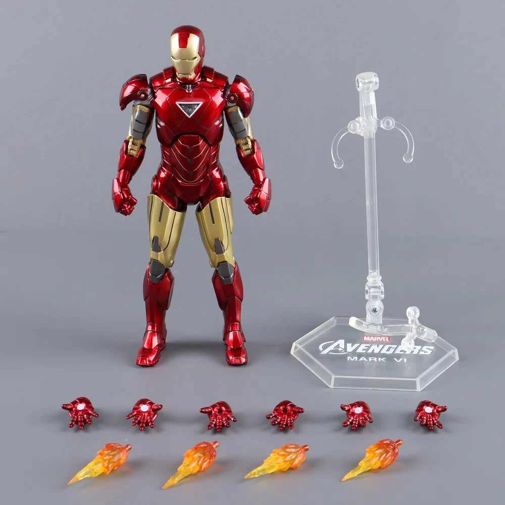 ZD Toys Iron Man Action Figure Joint Movable MK1 MK3 MK6 MK7 MK42 MK45 MK50 MK85 MK17 MK33 MK39 Adult Collection Figure Gift