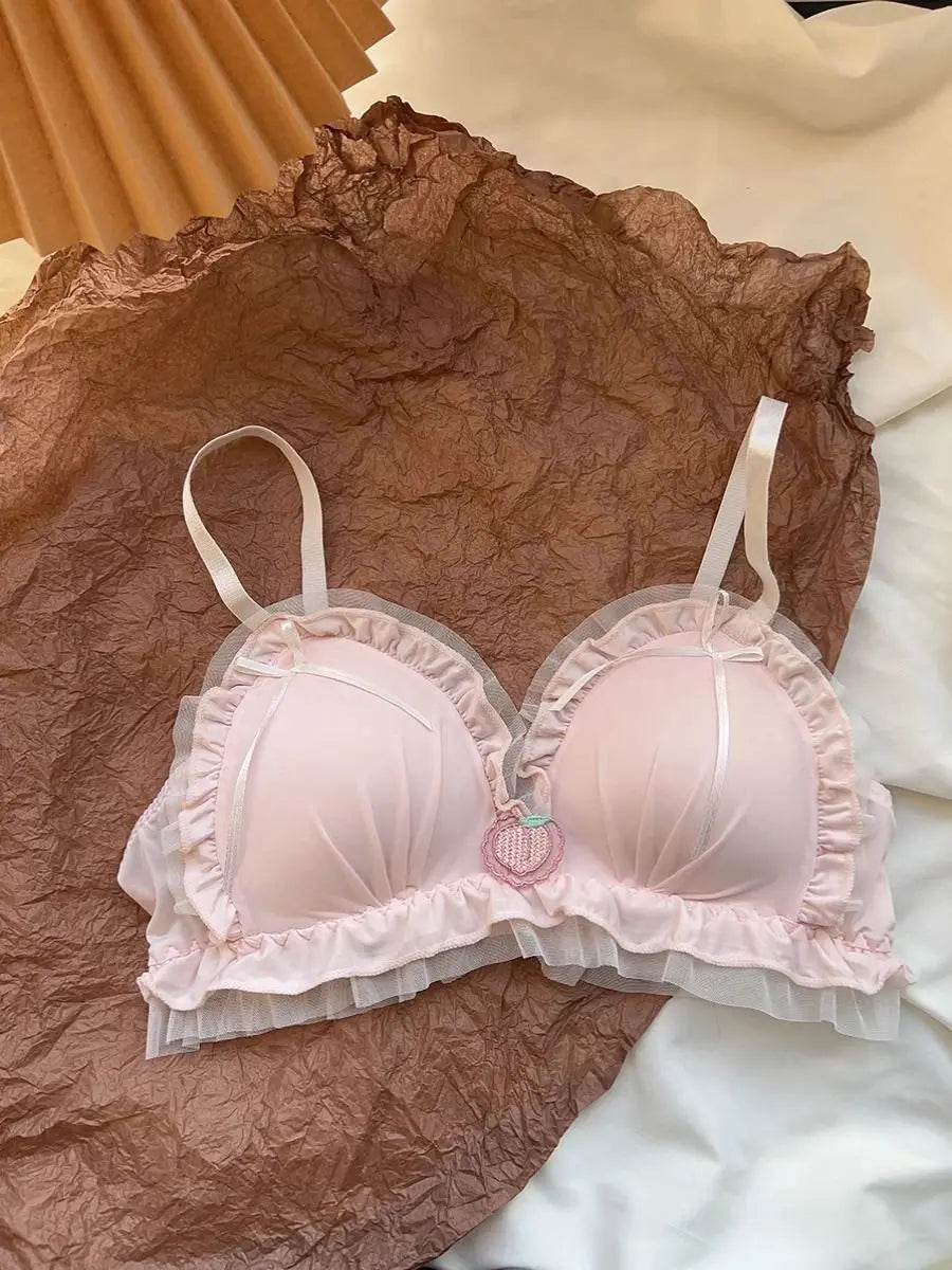 Women's Bow Wireless Padded Bra