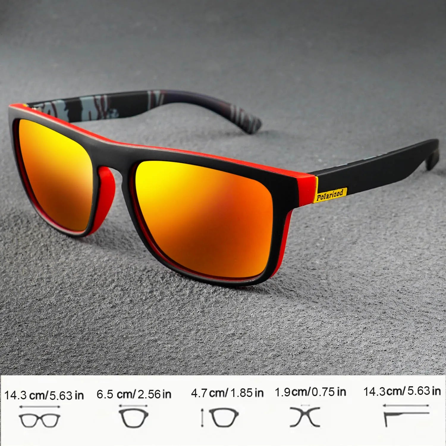 Fishing Glasses Fishing Polarized Square Sunglasses Sports Driving Fishing Shades Outdoor Eyewear for Cycling Travel Daily Wear