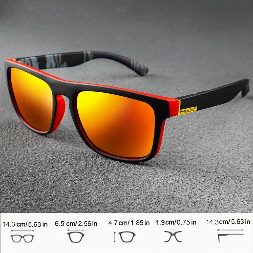 Fishing Glasses Fishing Polarized Square Sunglasses Sports Driving Fishing Shades Outdoor Eyewear for Cycling Travel Daily Wear