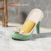 1pc Creative High Heel Shoe Design Soap Dish with Suction Cup Universal Fit for Bathroom Countertop Ideal for Dorms and Home