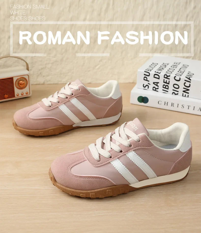 Adidas Women's Retro Sport Shoes Comfortable Flat Bottom Casual Shoes Soft Sole Unisex Spring Summer New Style Dequn Shoes