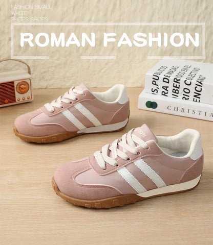 Adidas Women's Retro Sport Shoes Comfortable Flat Bottom Casual Shoes Soft Sole Unisex Spring Summer New Style Dequn Shoes