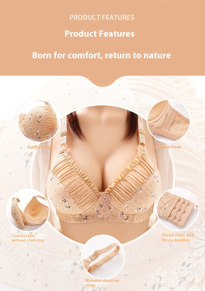 Women's Wireless Printed Comfort Bra