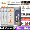 3Pcs Oleophobic Coating Dust Free Easy Installation Screen Protector for Samsung Galaxy S25 S24 S21 S22 S23 Ultra Plus Glass