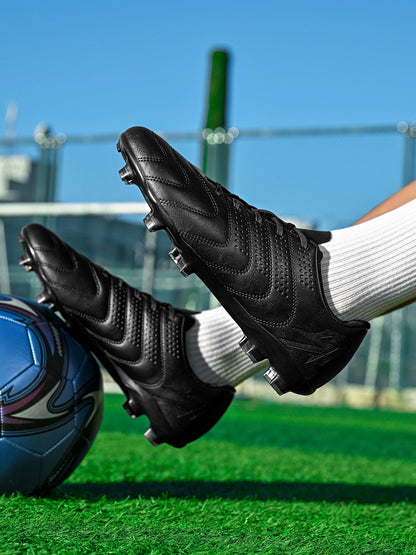 Adult FG AG Football Boots Lightweight PU Synthetic Upper Anti‑Slip Studded Cleats For Outdoor Natural & Artificial Grass Field