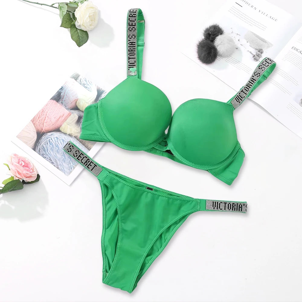 Women's Seamless Underwire Bra & Panty Set
