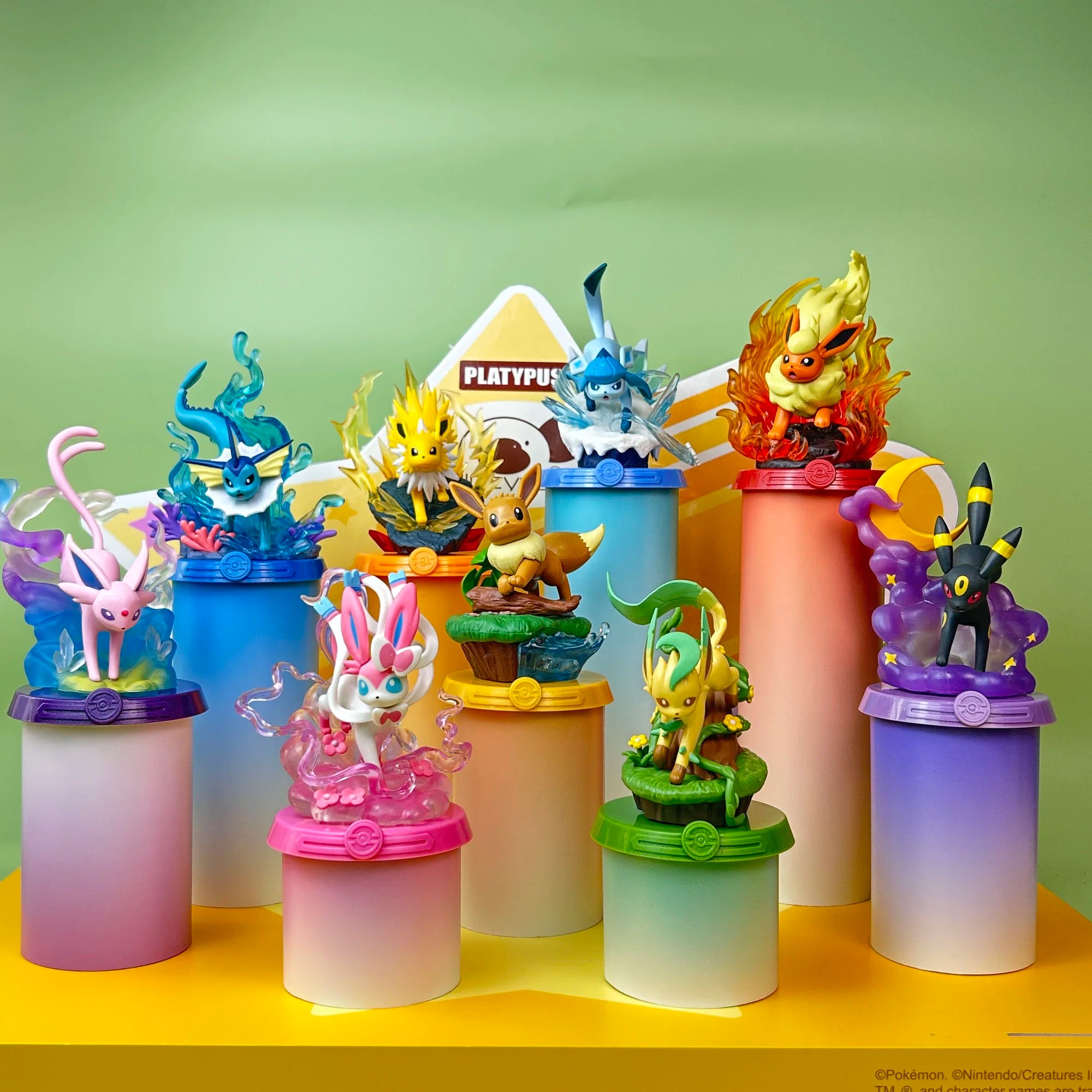 9 Style Pokemon Eeveelution Figures Espeon Sylveon Glaceon Leafeon Vaporeon Umbreon Flareon Anime Figure Pocket Monster Toy
