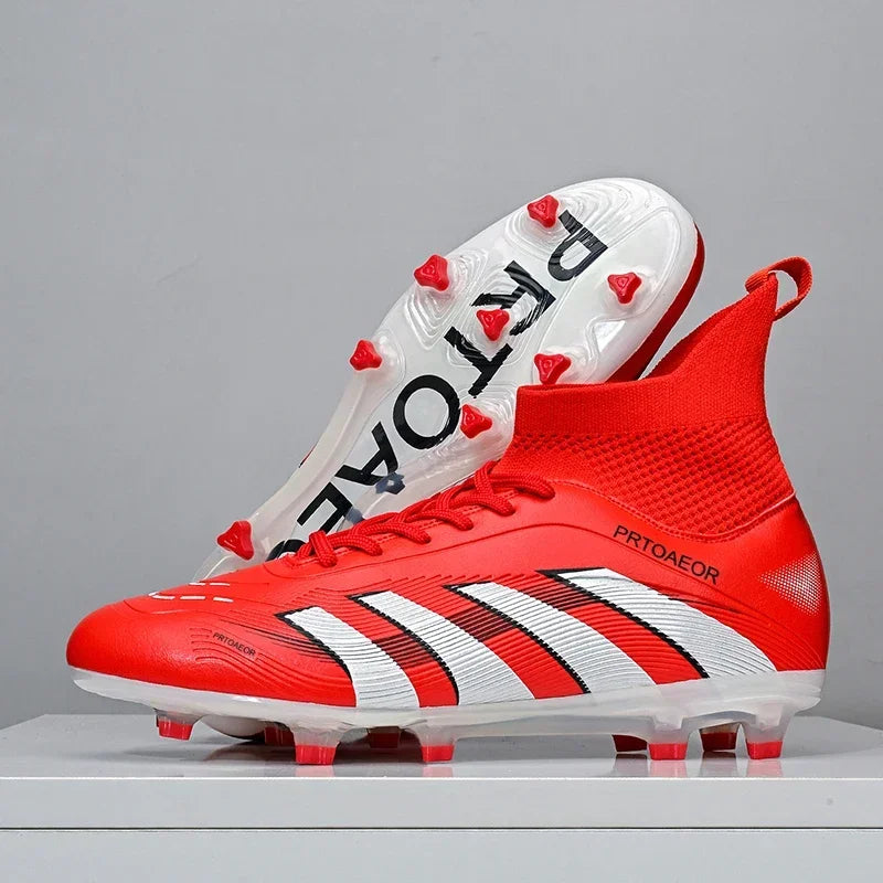 New Men Football Boots Non-Slip Comfortable Professional Boys Sneakers Soccer Shoes TF/FG Match Ankle Sports Shoes Unisex