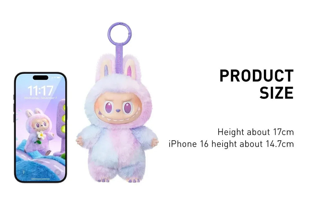 Labubu Doll - 100% Genuine, Macaron Color, It's the Perfect Gift for Children, Family and Friends.