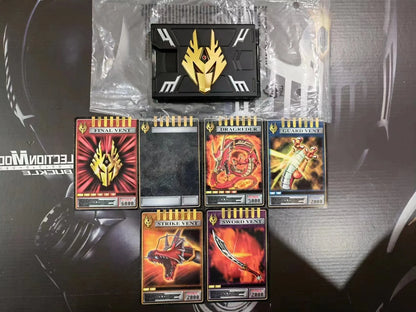 Original Bandai Kamen Rider Ryuki Csm Belt V Buckle Dragvisor Box Insert Card Ryuga Ouja Anime Collect ID Card Pack Boy'S Gift