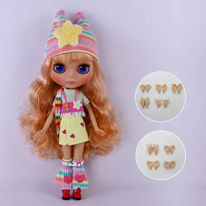 ICY DBS Blyth Doll Tan Skin Matte Face With Eyebrows Special Price 1/6 BJD JOINT body Neo Anime
