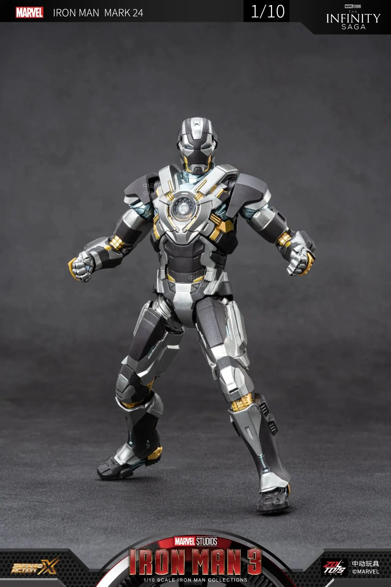 ZD Toys Iron Man MK15 MK16 War Machine MK2 Action Figure Iron Man Mk47 MK35 Red Snapper 1/10 Scale Iron Man Collections Gift