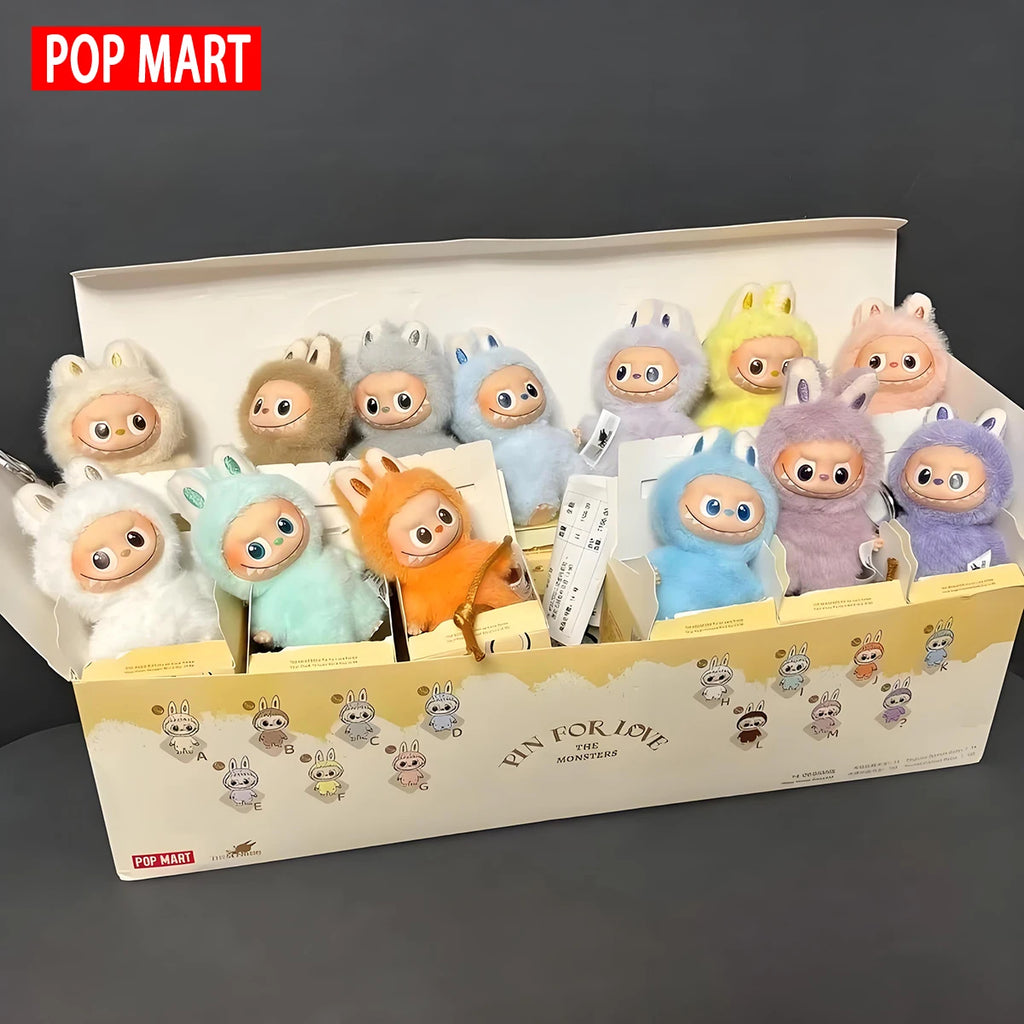Labubu Doll (PIN for Love) Series A-Z, Perfect Gift - 100% Genuine, Collectible, Playful Design, Cute Characters, Soft